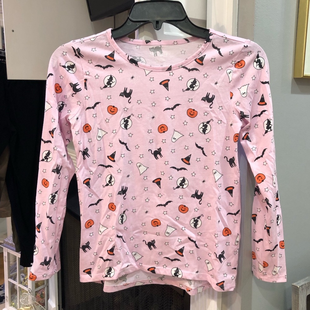 The Children’s Place Long Sleeve Halloween Cat Bat Pumpkin Ghost Witch Shirt Top